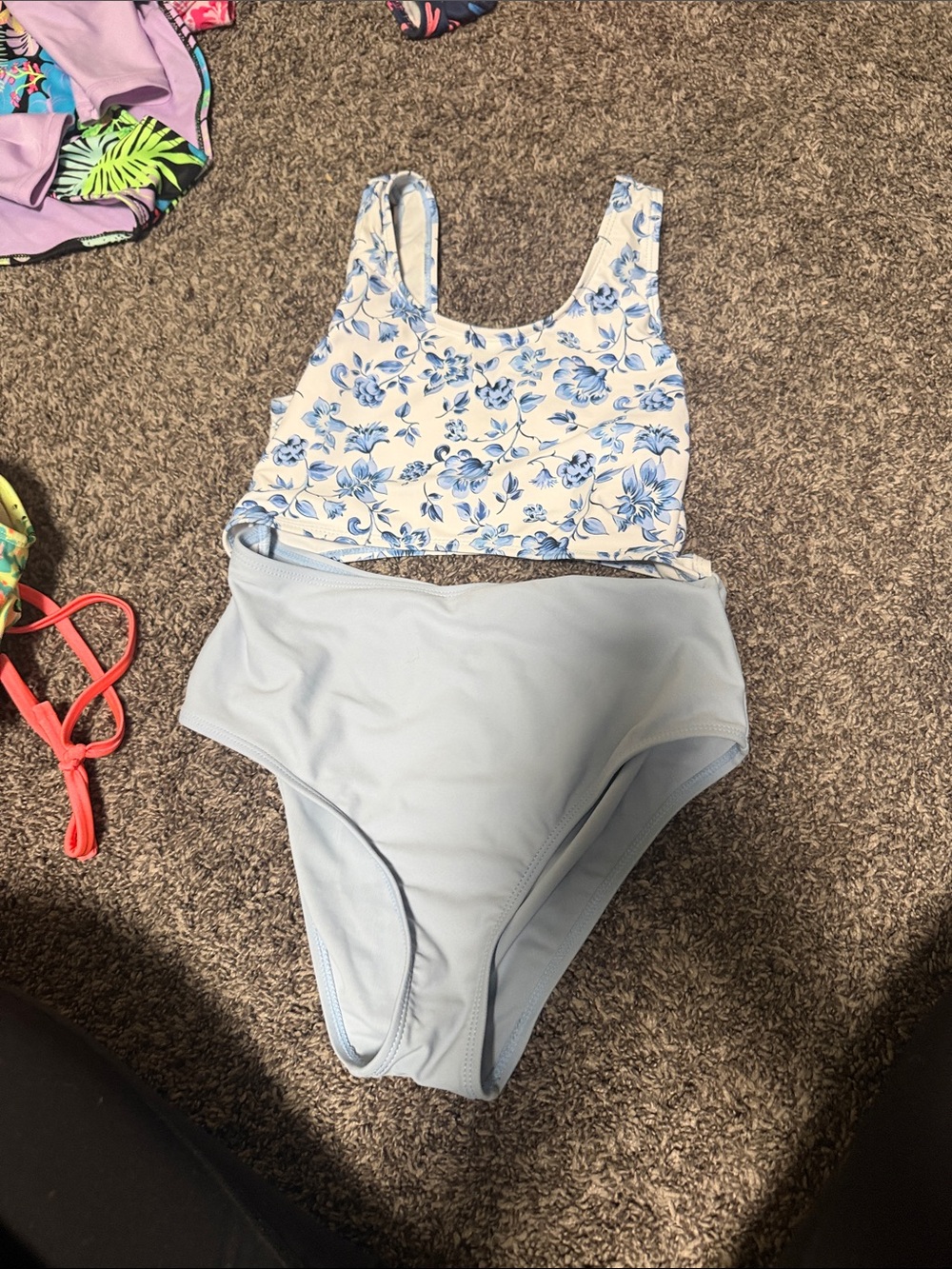 10 piece : Girls swim suit bundle! Size 10/12 w/ 3 swim cover ups! - Picture 7 of 16